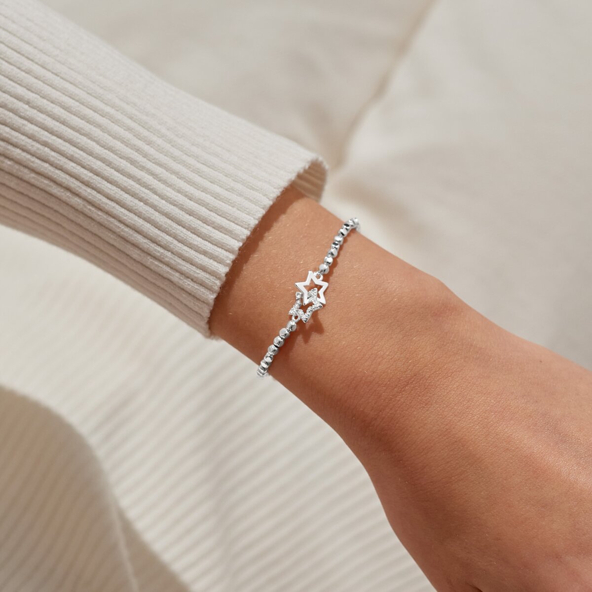 Forever Yours 'Life is better with true friends' Bracelet In Silver Plating 9349