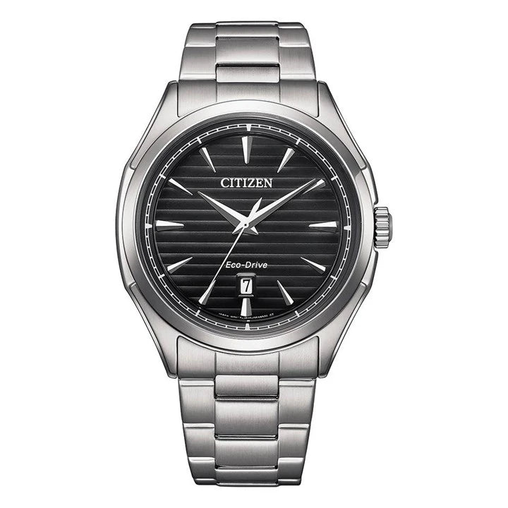 Citizen Watch Sports EcoDrive Bracelet Watch Black Textured Dial AW1750-85E