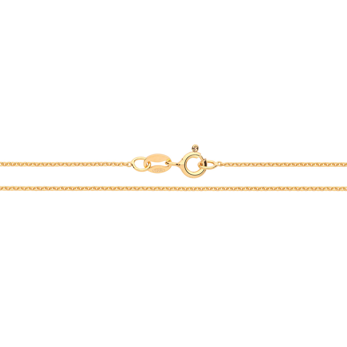 Sterling Silver & 9ct Yellow Gold Plated 18" Chain