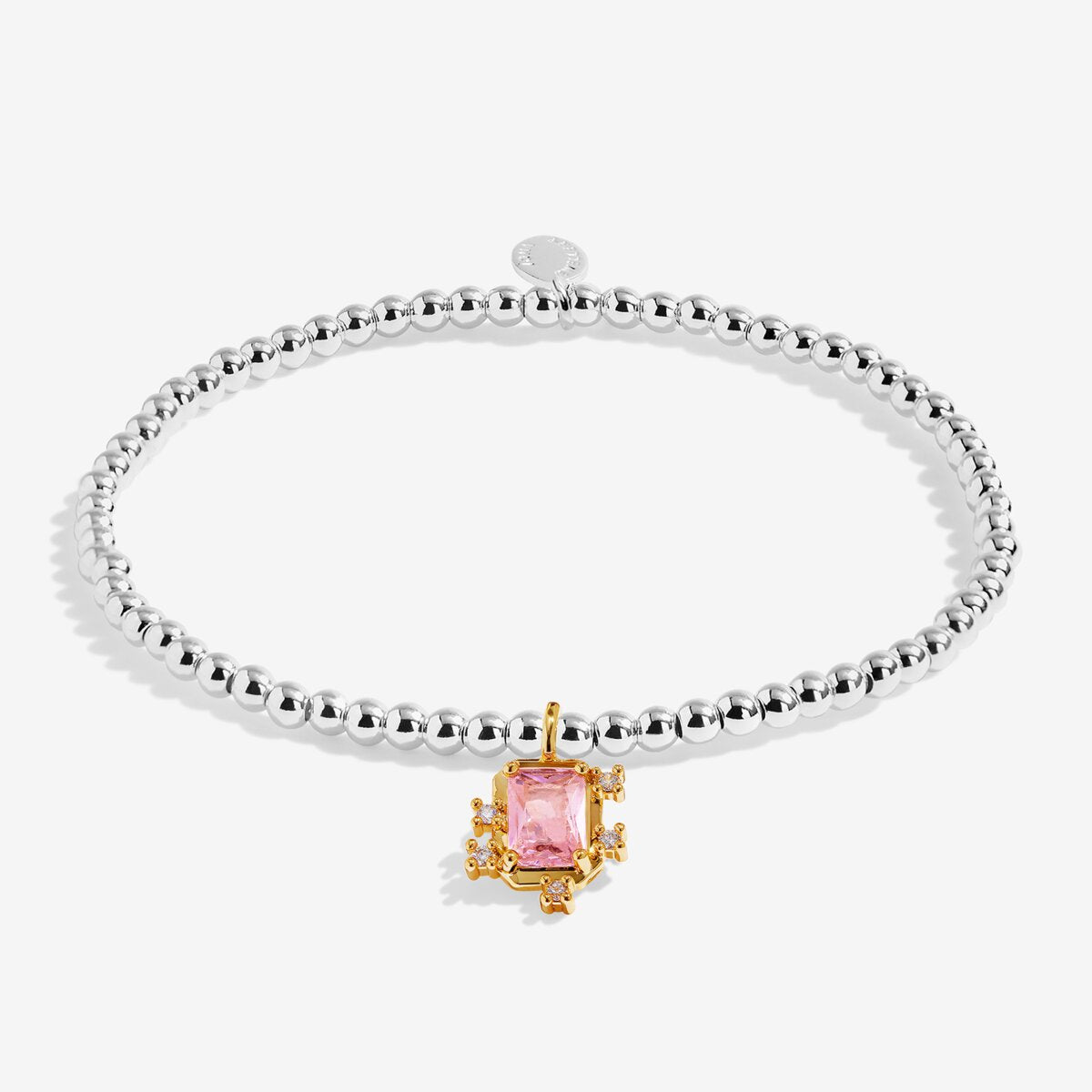 A Little 'You Make The Whole Place Shimmer' Bracelet In Silver and Gold Plating 10209