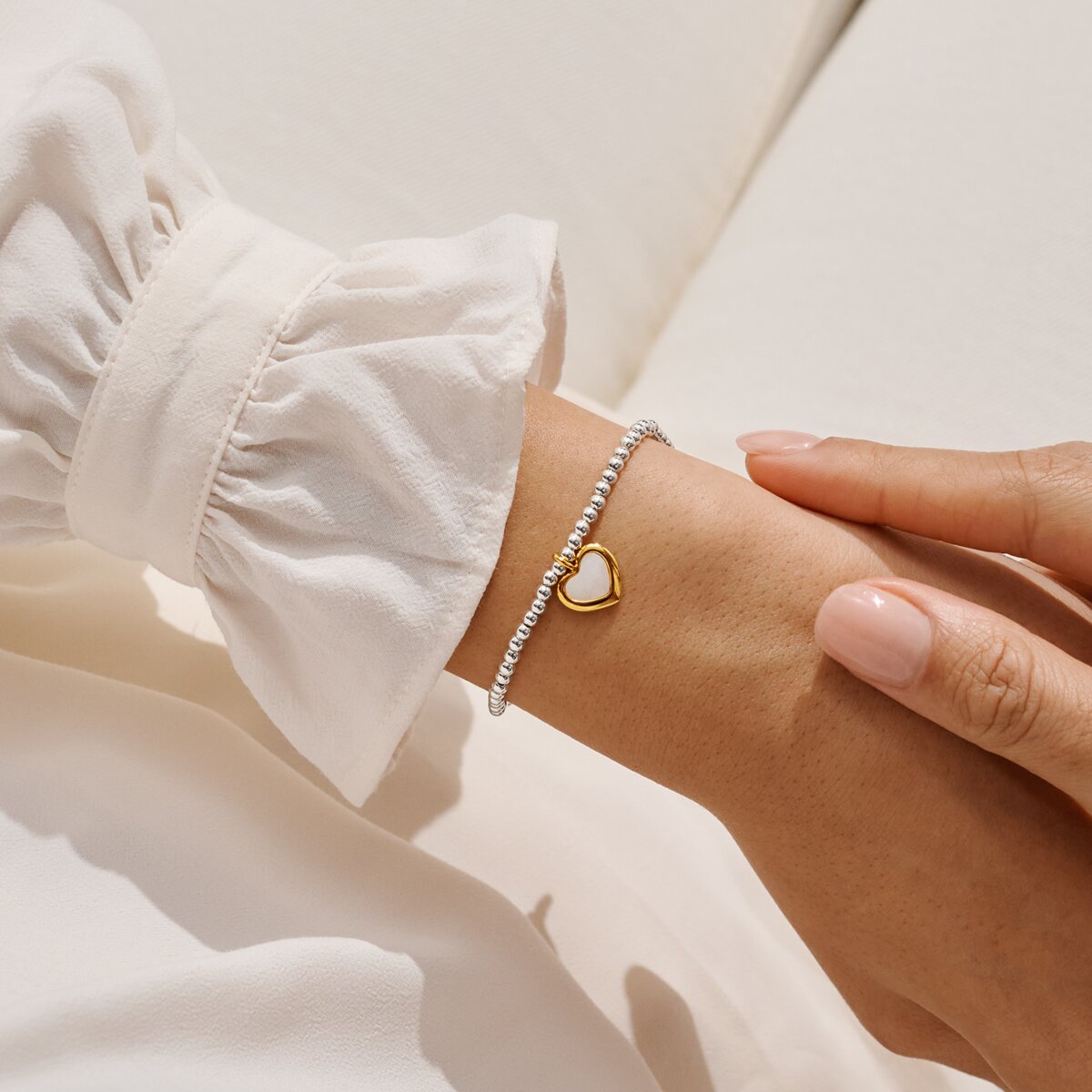 A Little 'With Love Always' Bracelet In Silver and Gold Plating 10210