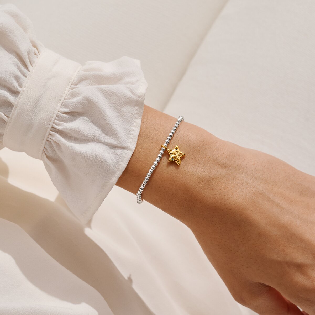 A Little 'Some Call It Chaos We Call It Family' Bracelet In Silver and Gold Plating 10212