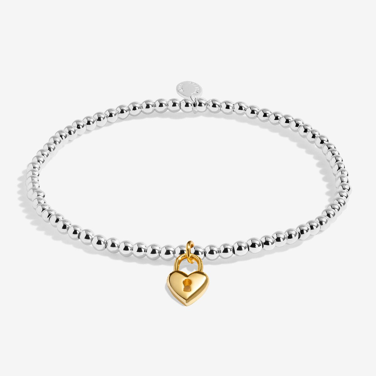 A Little 'Life Is Tough But So Are You' Bracelet In Silver and Gold Plating 10223