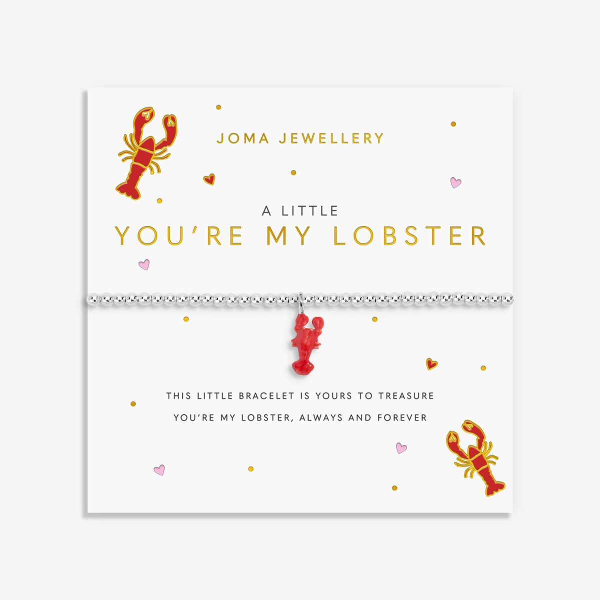 A Little Vibes 'You're My Lobster' Bracelet In Silver Plating 10229