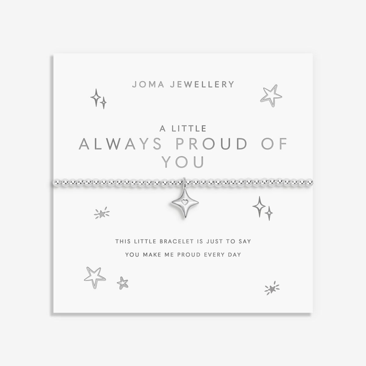 A Little 'Always Proud of You' Bracelet In Silver Plating 10244