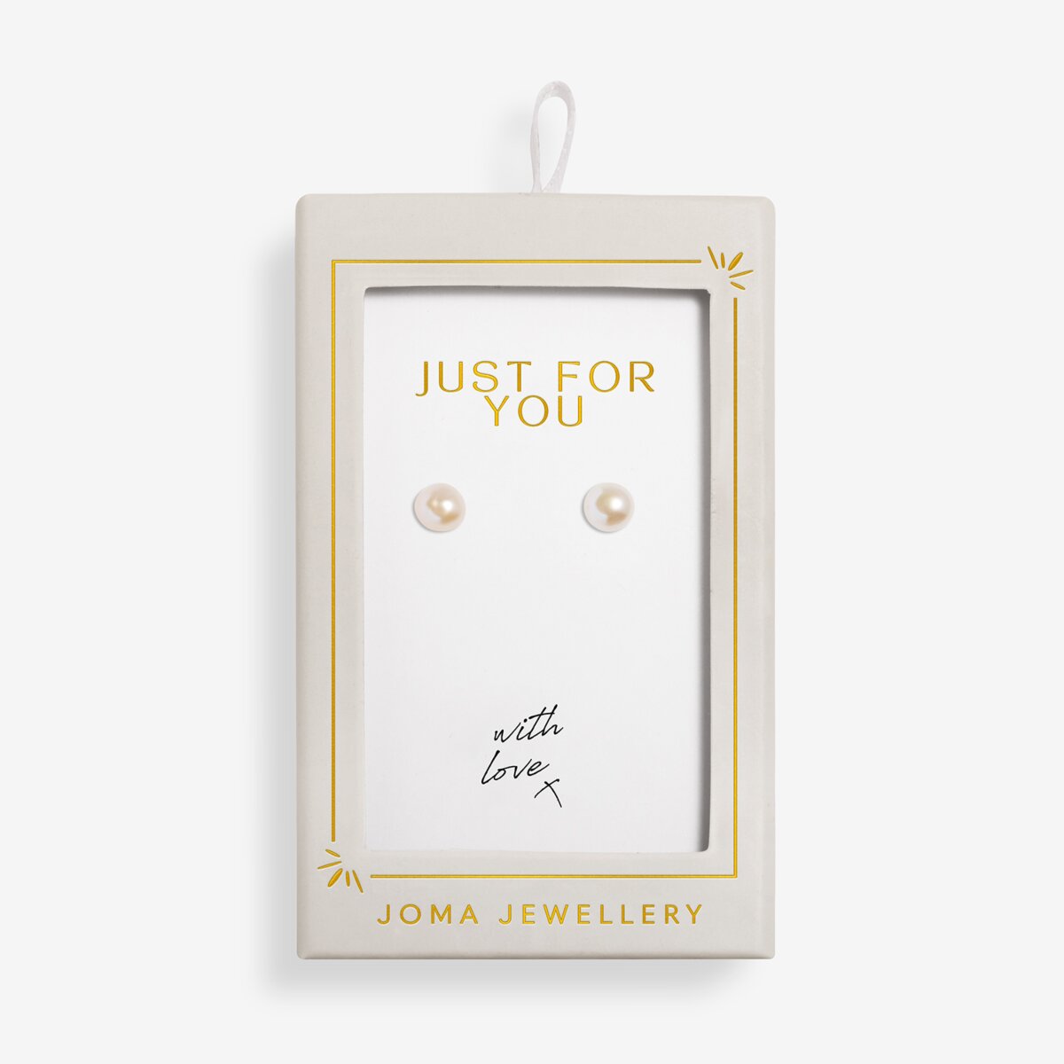Moments To Shine 'Just For You' Stud Earrings In Gold Plating 10332