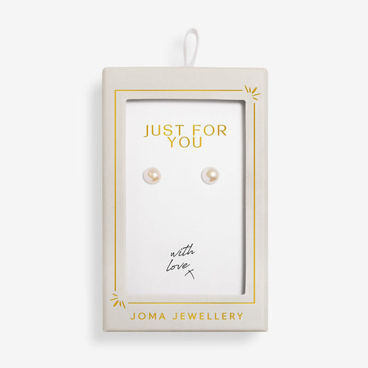 Moments To Shine 'Just For You' Stud Earrings In Gold Plating 10332