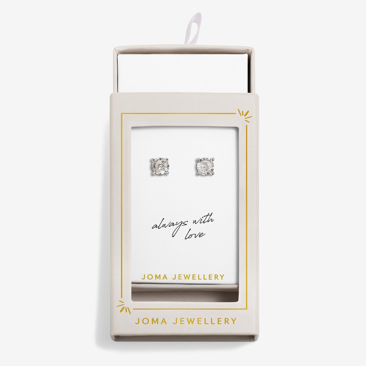 Moments To Shine 'Love And Wishes' Stud Earrings In Silver Plating 10334