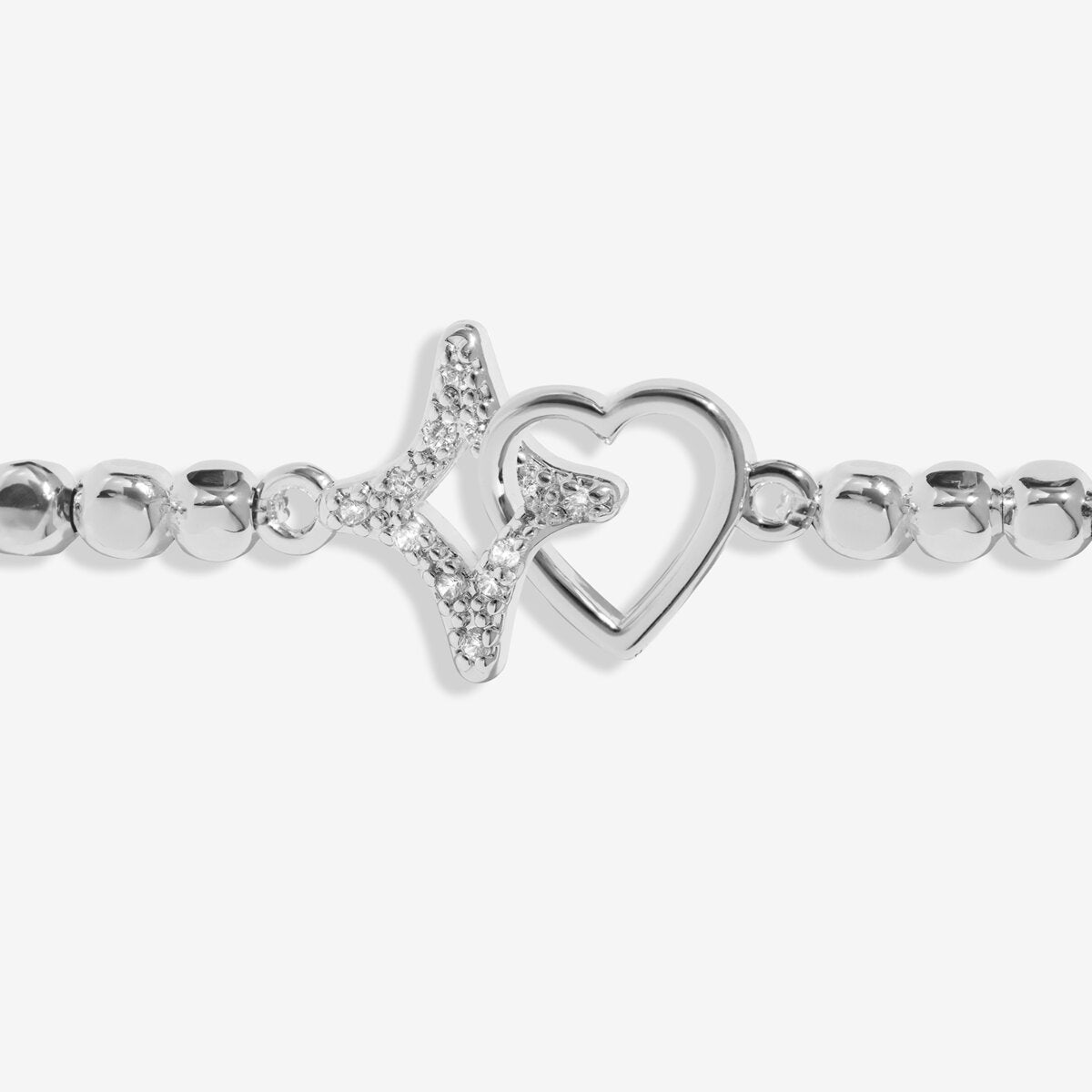 Forever Yours 'Sending Lots Of Love And Wishes' Bracelet In Silver Plating 10541