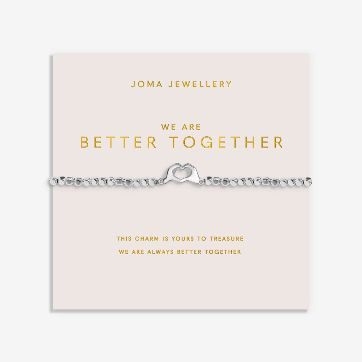 Forever Yours 'We are better together' Bracelet In Silver Plating 10547