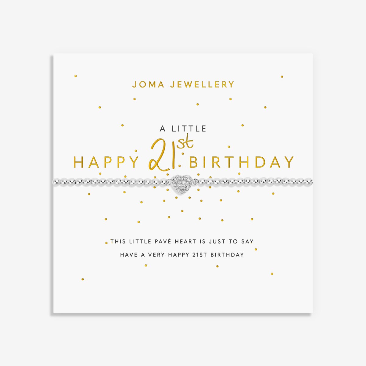 A Little Happy 21st Birthday Bracelet 1220