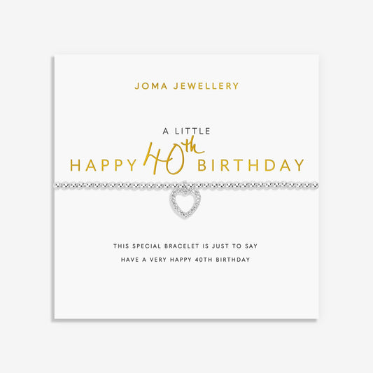 A Little Happy 40th Birthday Bracelet 2073