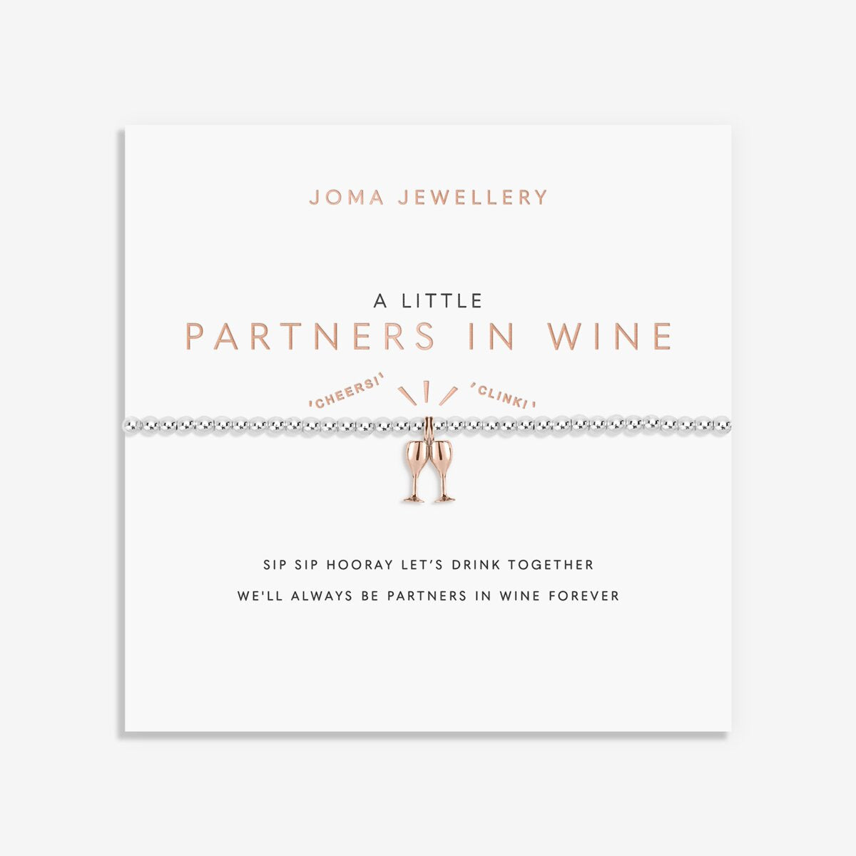 A Little Partners In Wine Bracelet 3212