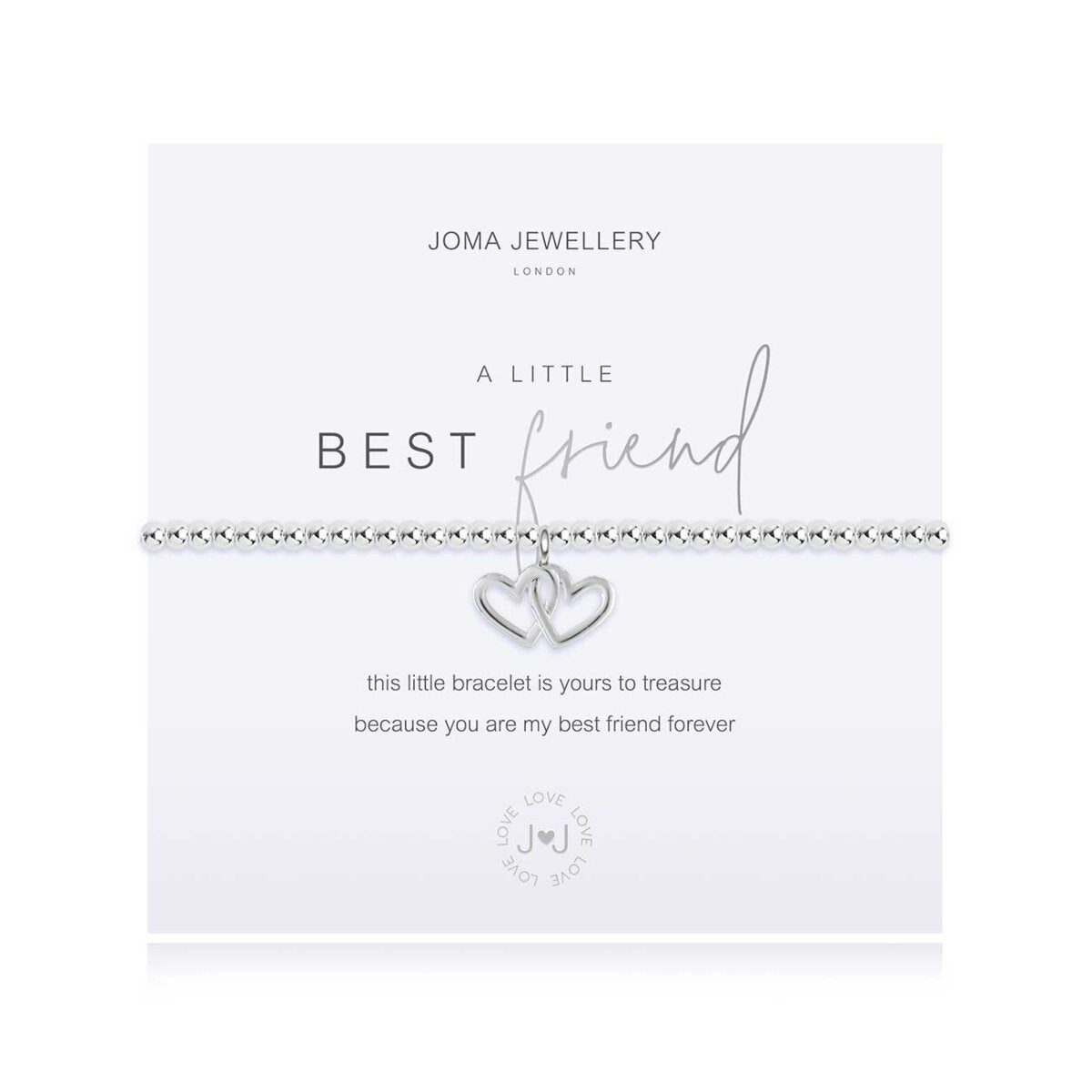 A Little Best Friend Double Heart Bracelet 4085