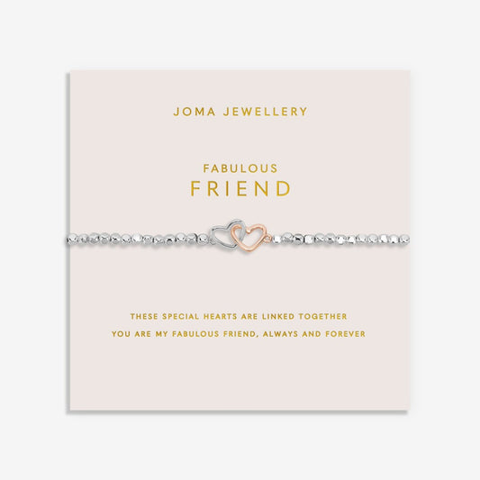 Forever Yours 'Fabulous Friend' Bracelet In Silver Plating 5759