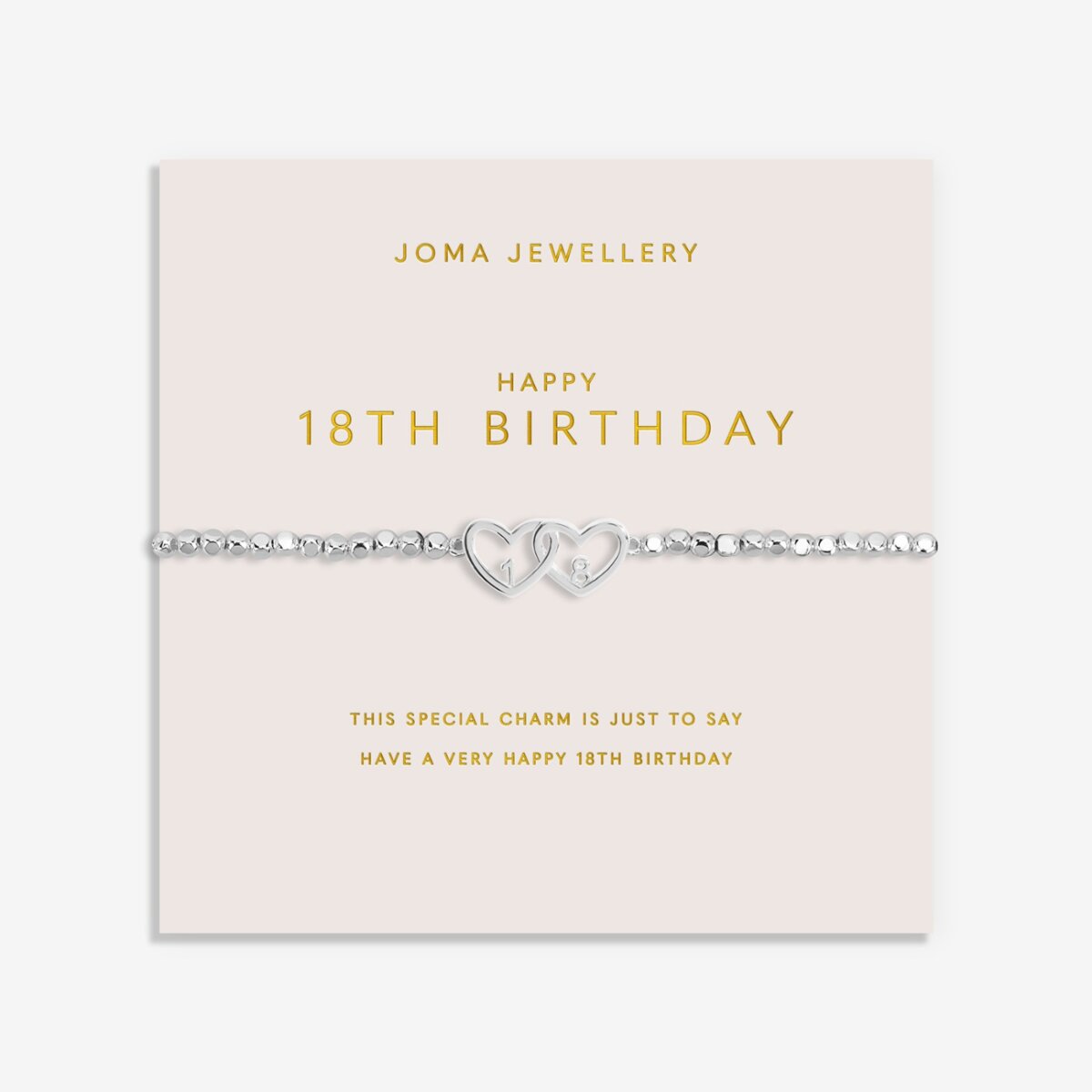 Forever Yours 'Happy 18th Birthday' Bracelet In Silver Plating 6159