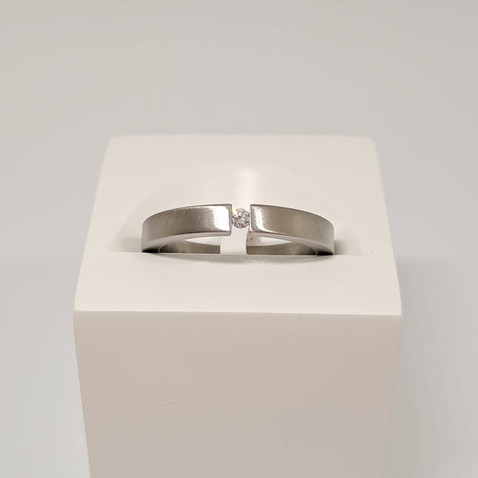 Collinsons Titanium Band Tension Set Diamond