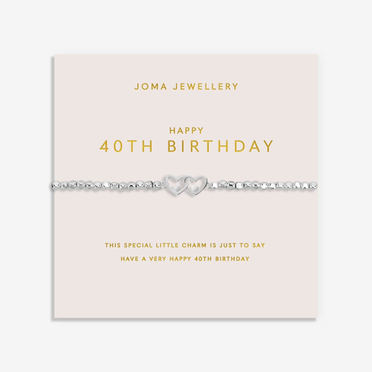 Forever Yours '40th Birthday' Bracelet In Silver Plating 6883