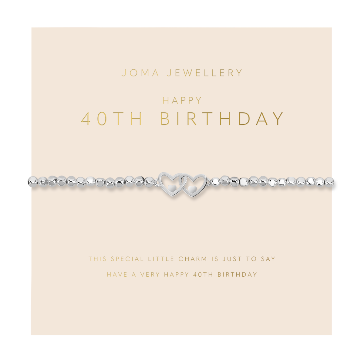 Forever Yours '40th Birthday' Bracelet In Silver Plating 6883