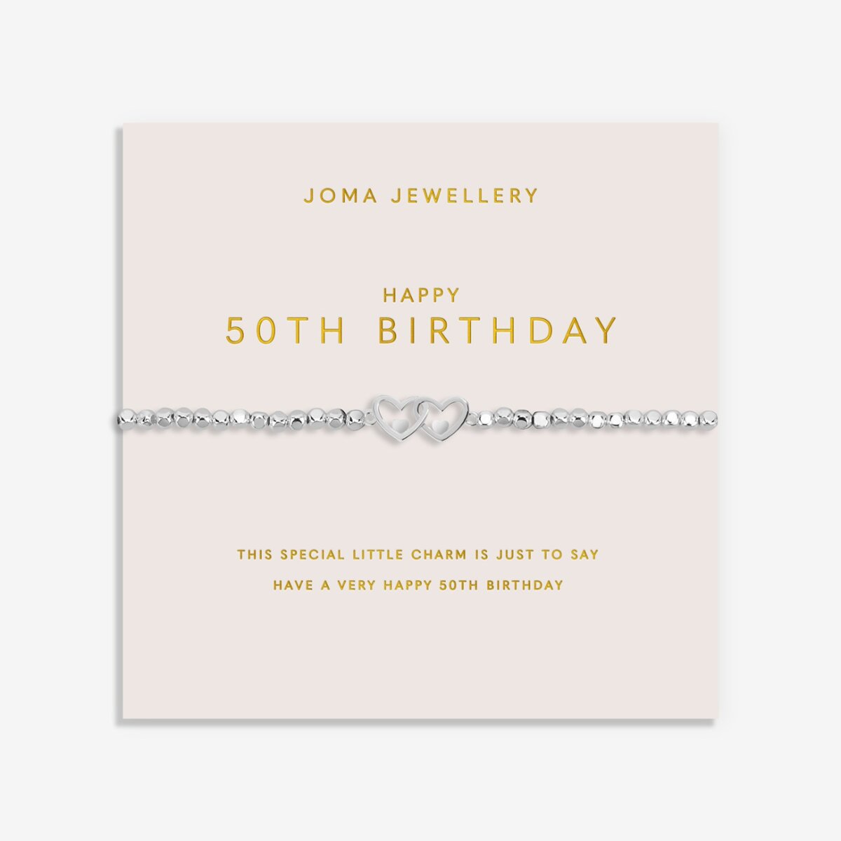 Forever Yours '50th Birthday' Bracelet In Silver Plating 6884