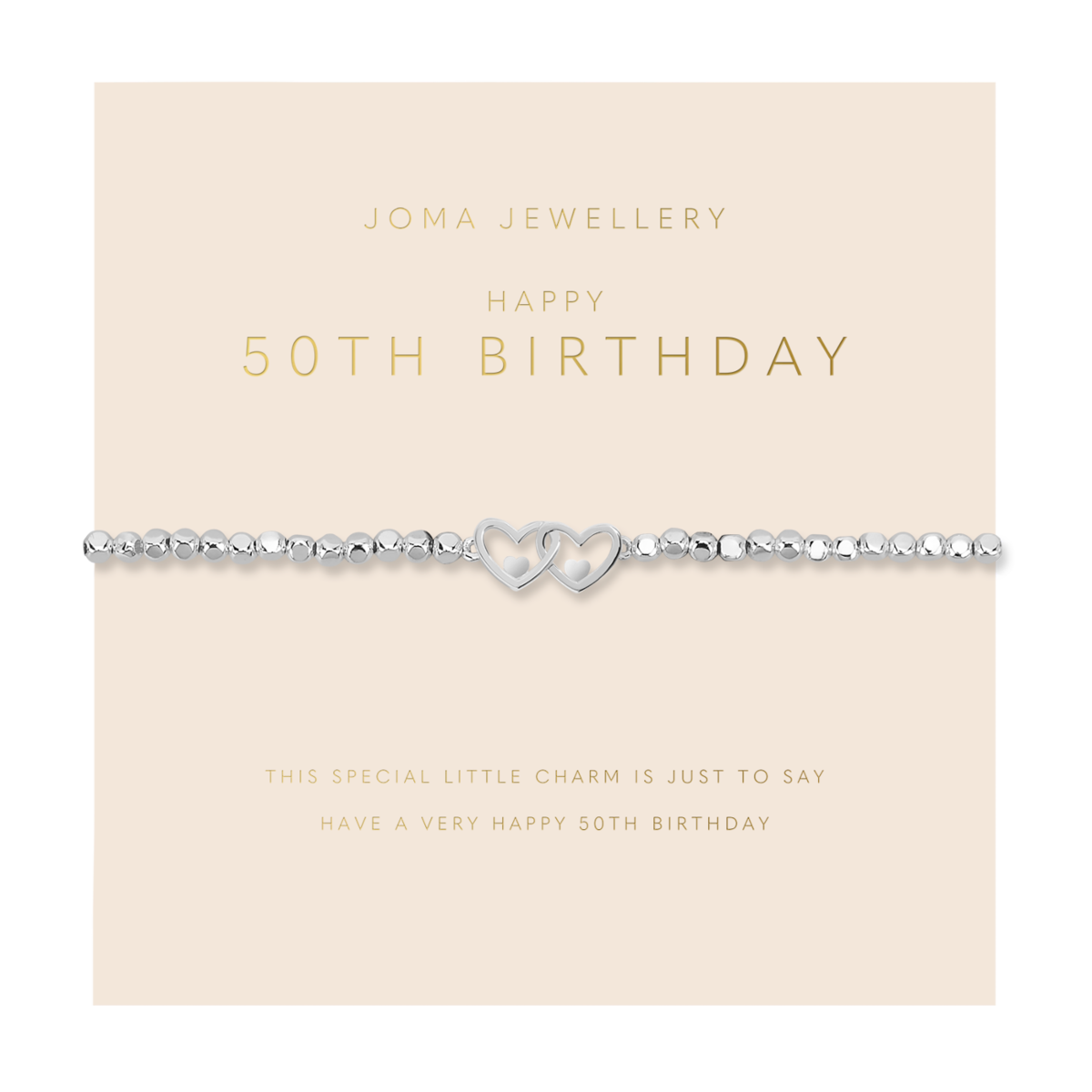 Forever Yours '50th Birthday' Bracelet In Silver Plating 6884
