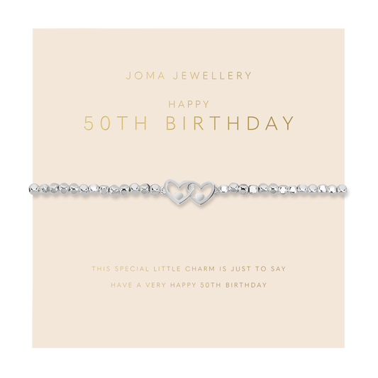 Forever Yours '50th Birthday' Bracelet In Silver Plating 6884
