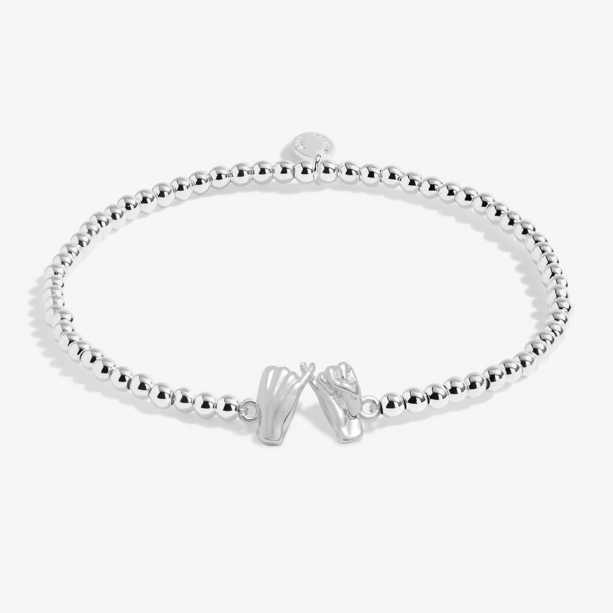 A Little 'Pinky Promise' Bracelet In Silver Plating 7398