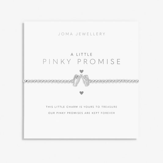 A Little 'Pinky Promise' Bracelet In Silver Plating 7398