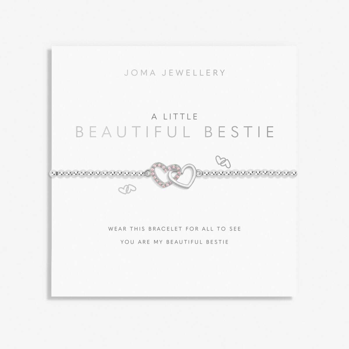A Little 'Beautiful Bestie' Bracelet In Silver Plating 7413