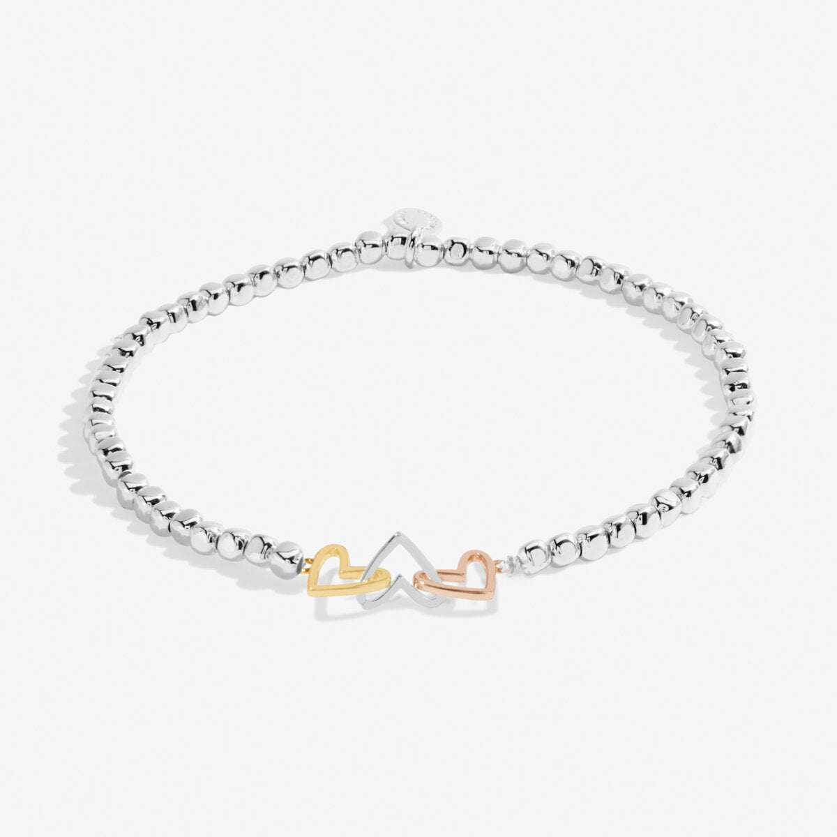 Forever Yours 'Friendship Laughter Happiness' Bracelet In Silver Plating 8278