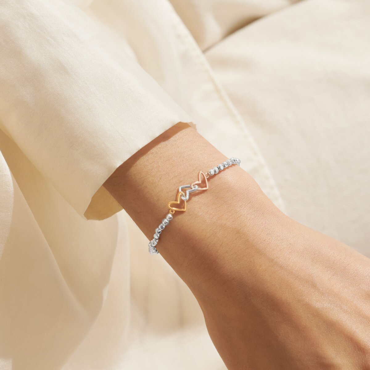 Forever Yours 'Friendship Laughter Happiness' Bracelet In Silver Plating 8278