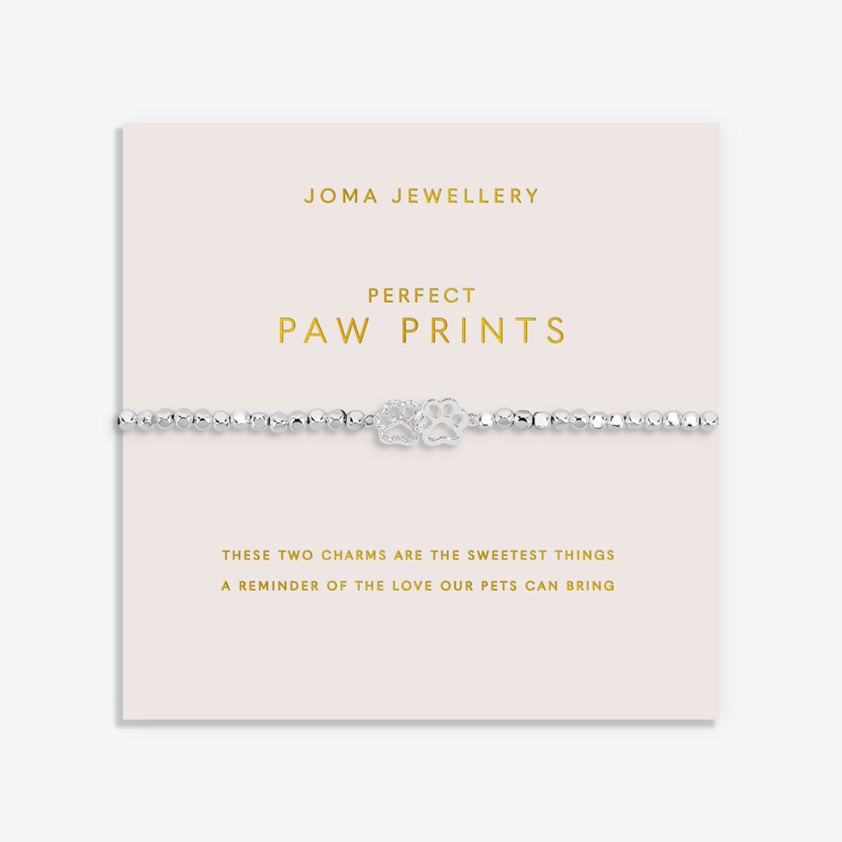Forever Yours 'Perfect Paw Print' Bracelet In Silver Plating 9350