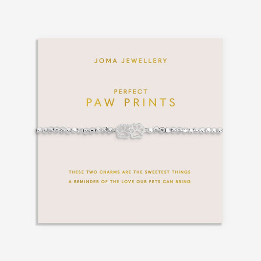 Forever Yours 'Perfect Paw Print' Bracelet In Silver Plating 9350