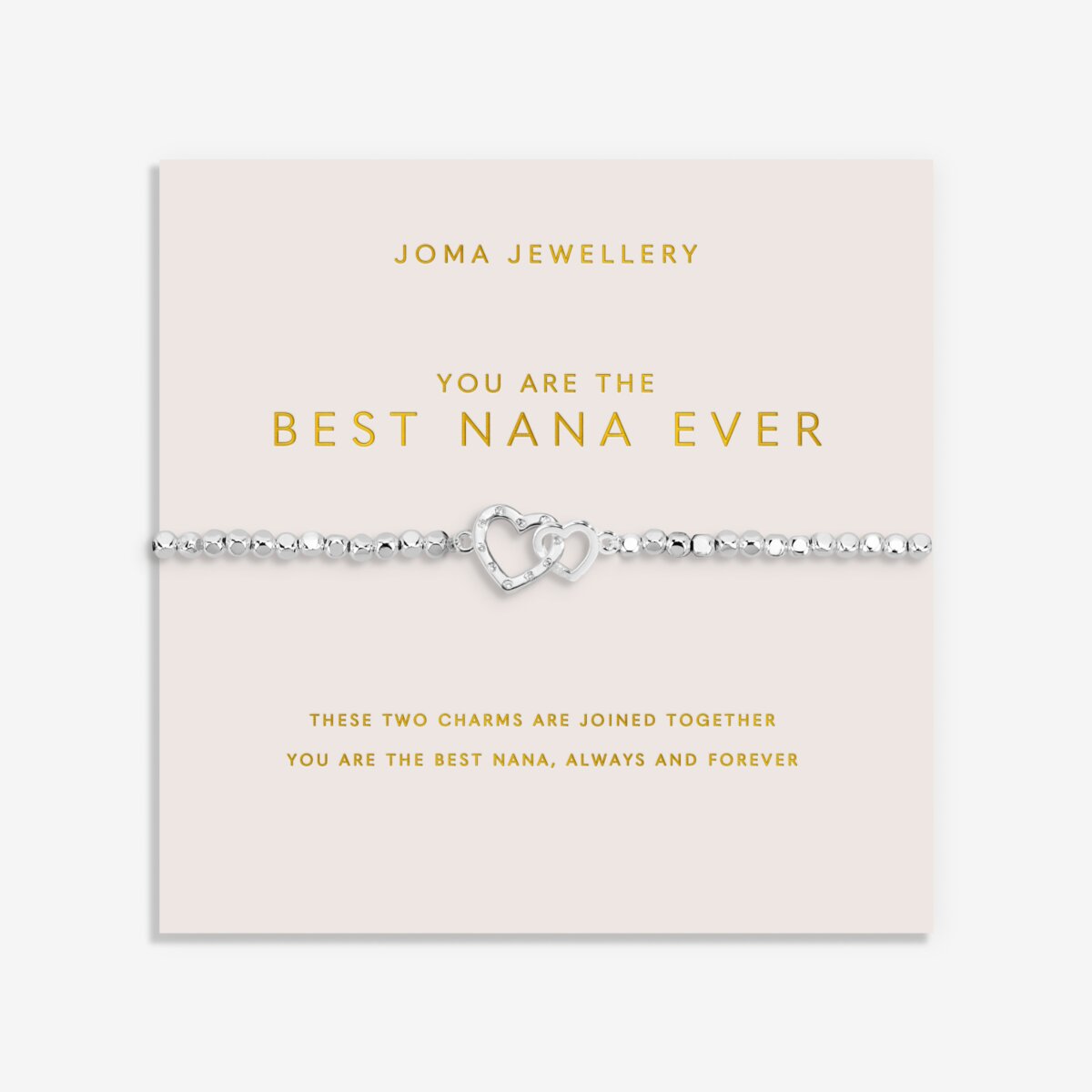 Forever Yours 'You are the best Nana ever' Bracelet In Silver Plating 9710
