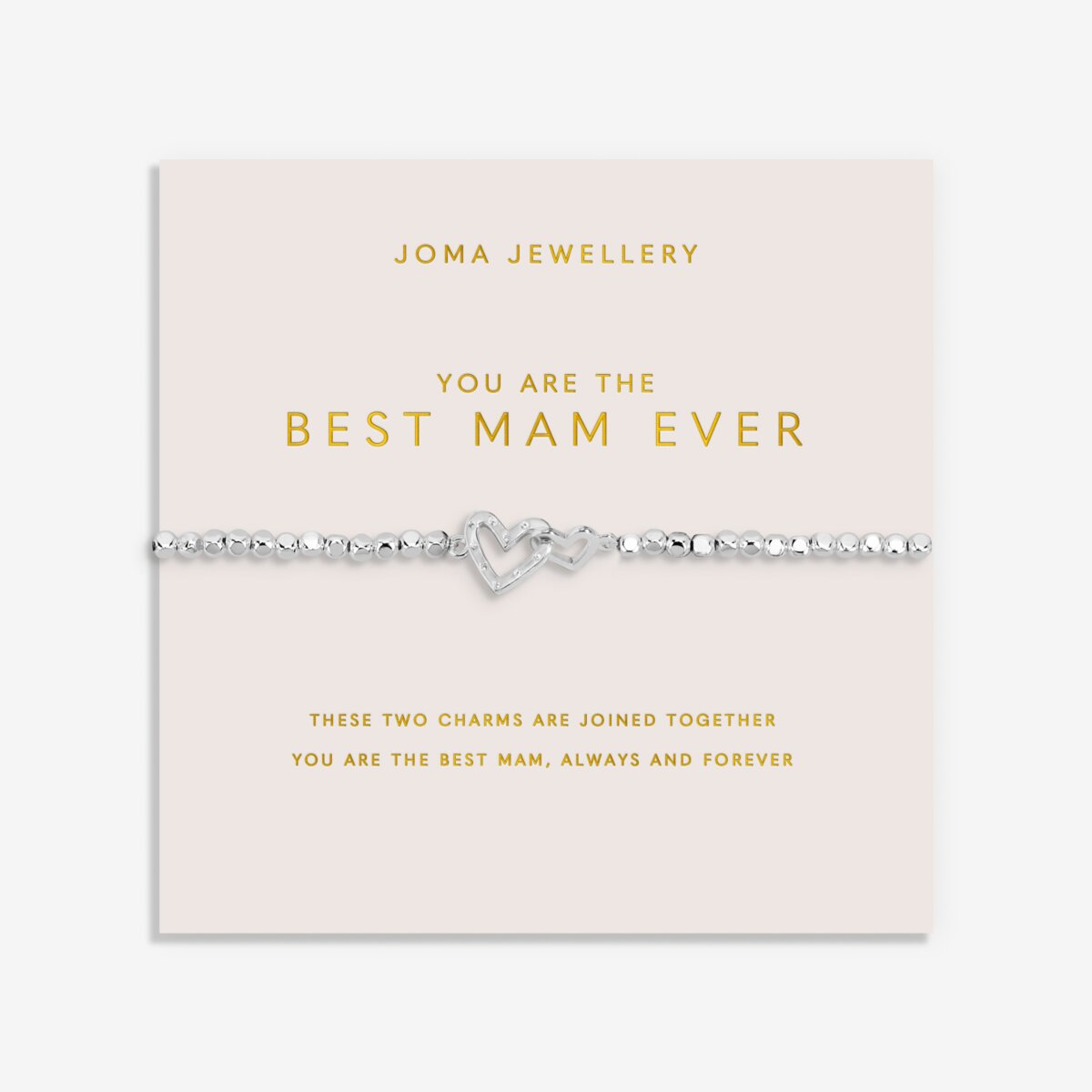 Mother's Day Forever Yours 'You are the best Mam Ever' Bracelet In Silver Plating 9815