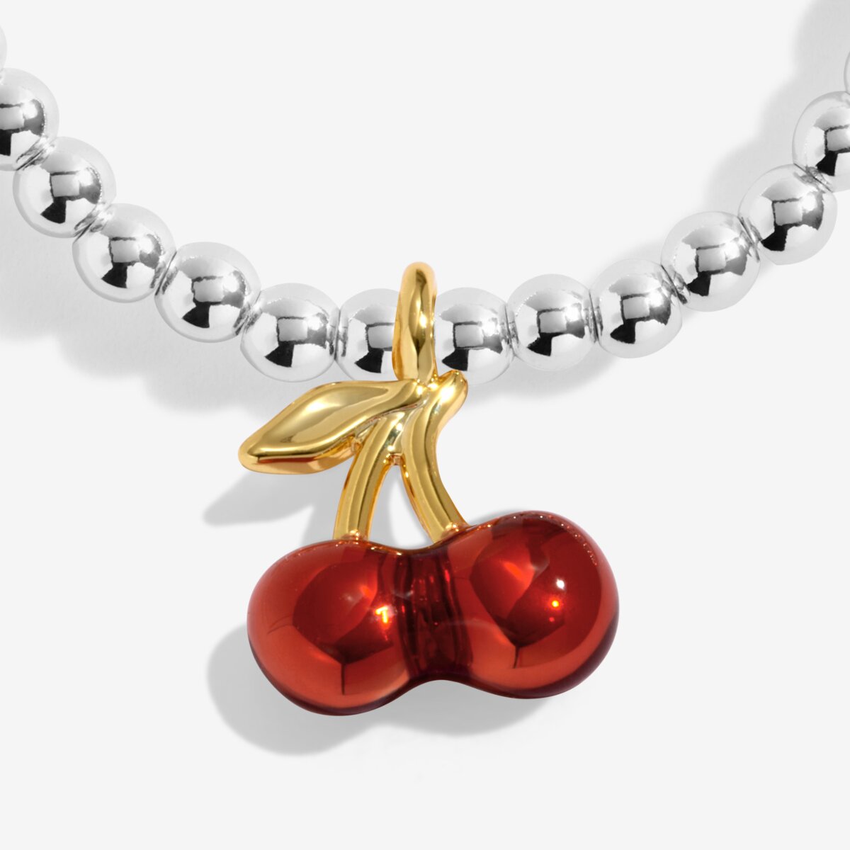 A Little Vibes 'Cherry on Top' Bracelet In Silver Plating 9832
