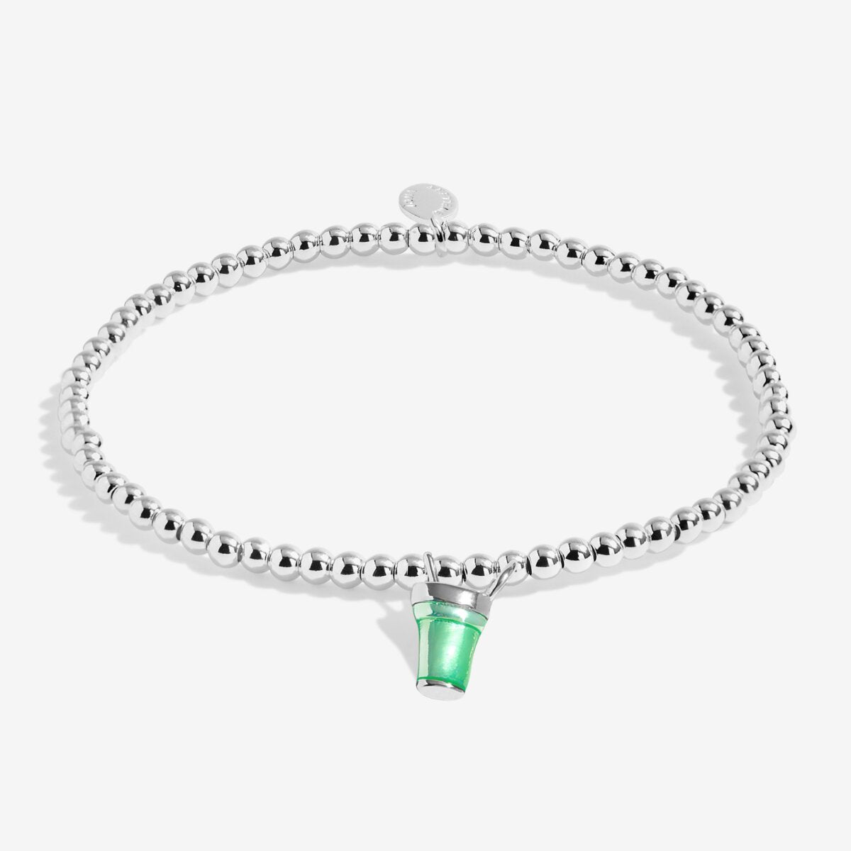 A Little Vibes 'Matcha Made in Heaven' Bracelet In Silver Plating 9834