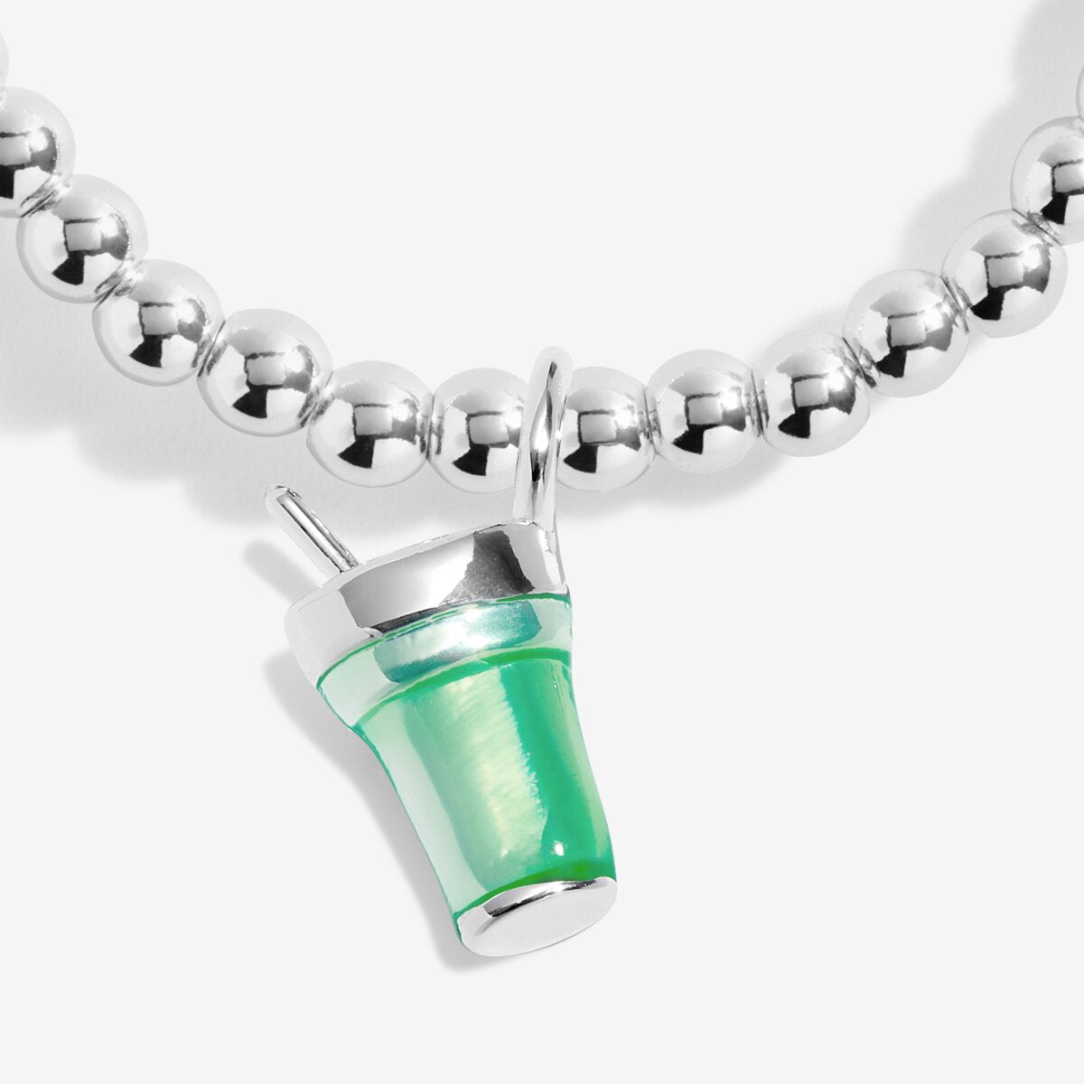 A Little Vibes 'Matcha Made in Heaven' Bracelet In Silver Plating 9834