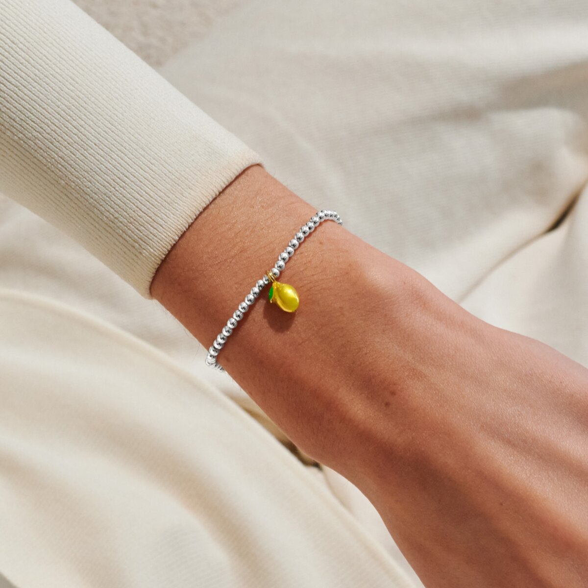 A Little Vibes 'The Zest is Yet to come' Bracelet In Silver Plating 9837