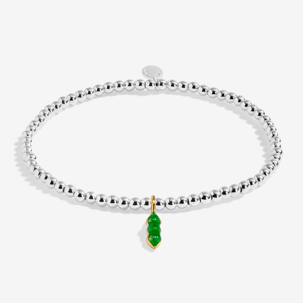 A Little Vibes 'Peas in a pod' Bracelet In Silver Plating 9842