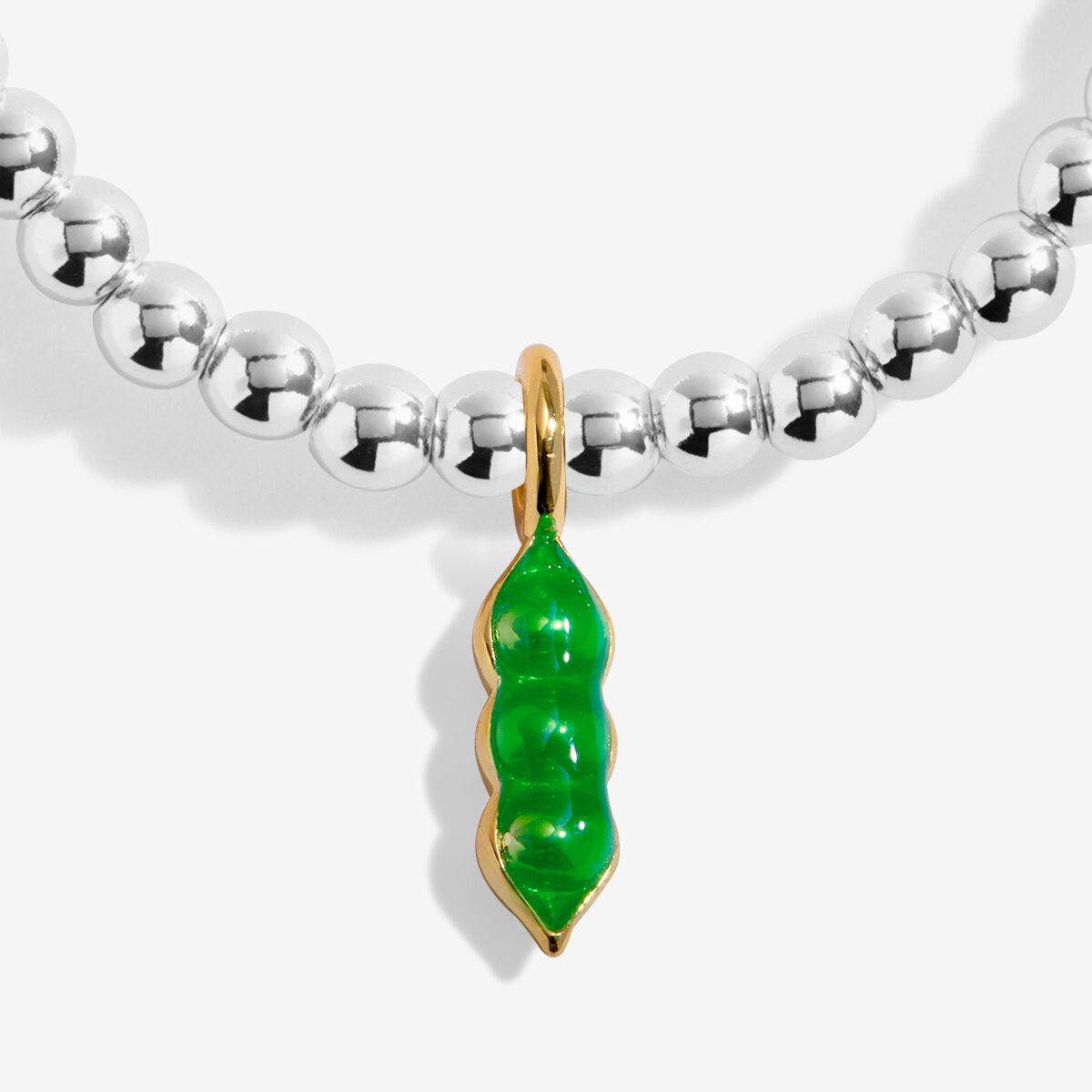 A Little Vibes 'Peas in a pod' Bracelet In Silver Plating 9842