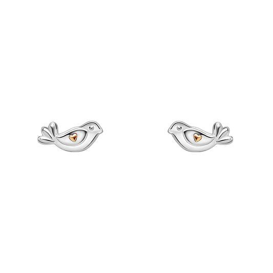 Laura Ashley Rosmere Love Mini Bird Stud Earrings