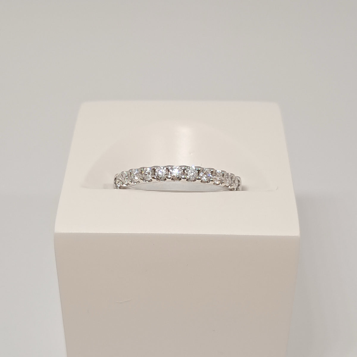Collinsons 18ct White Gold Diamond Eternity Half Band 0.30ct