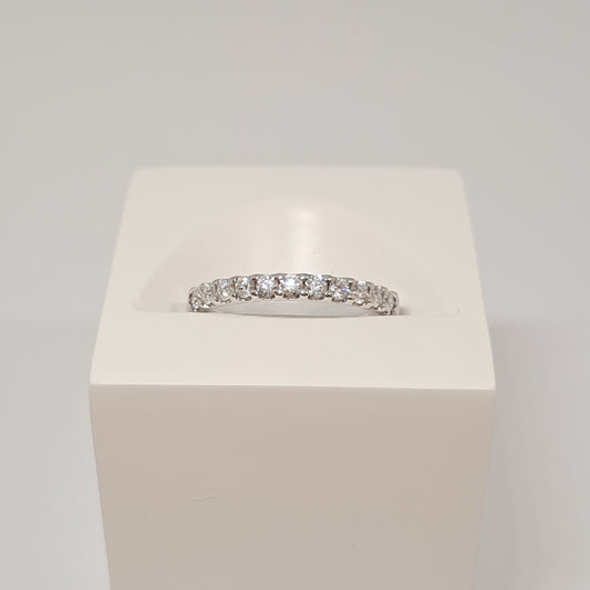 Collinsons 18ct White Gold Diamond Eternity Half Band 0.30ct