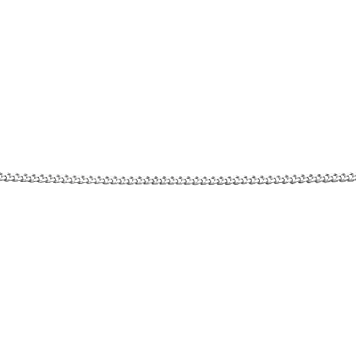 Diamond cut curb chain with extender