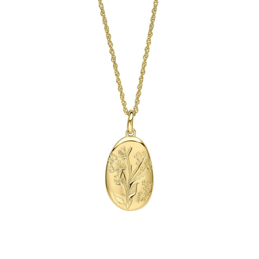 Laura Ashley Farlington Flowers Yellow Gold Plated Necklace