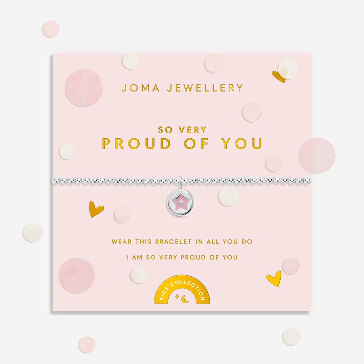 Kids' Confetti A Little 'So Very Proud Of You' Bracelet In Silver Plating C1064