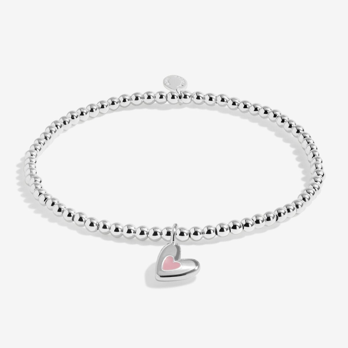 Kids' Confetti A Little 'Love You With All My Heart' Bracelet in Silver Plating C974
