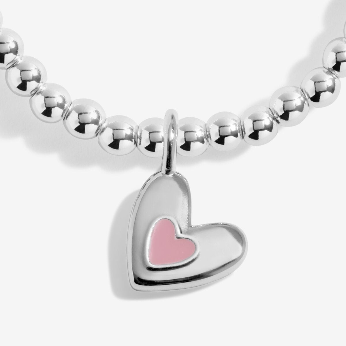 Kids' Confetti A Little 'Love You With All My Heart' Bracelet in Silver Plating C974