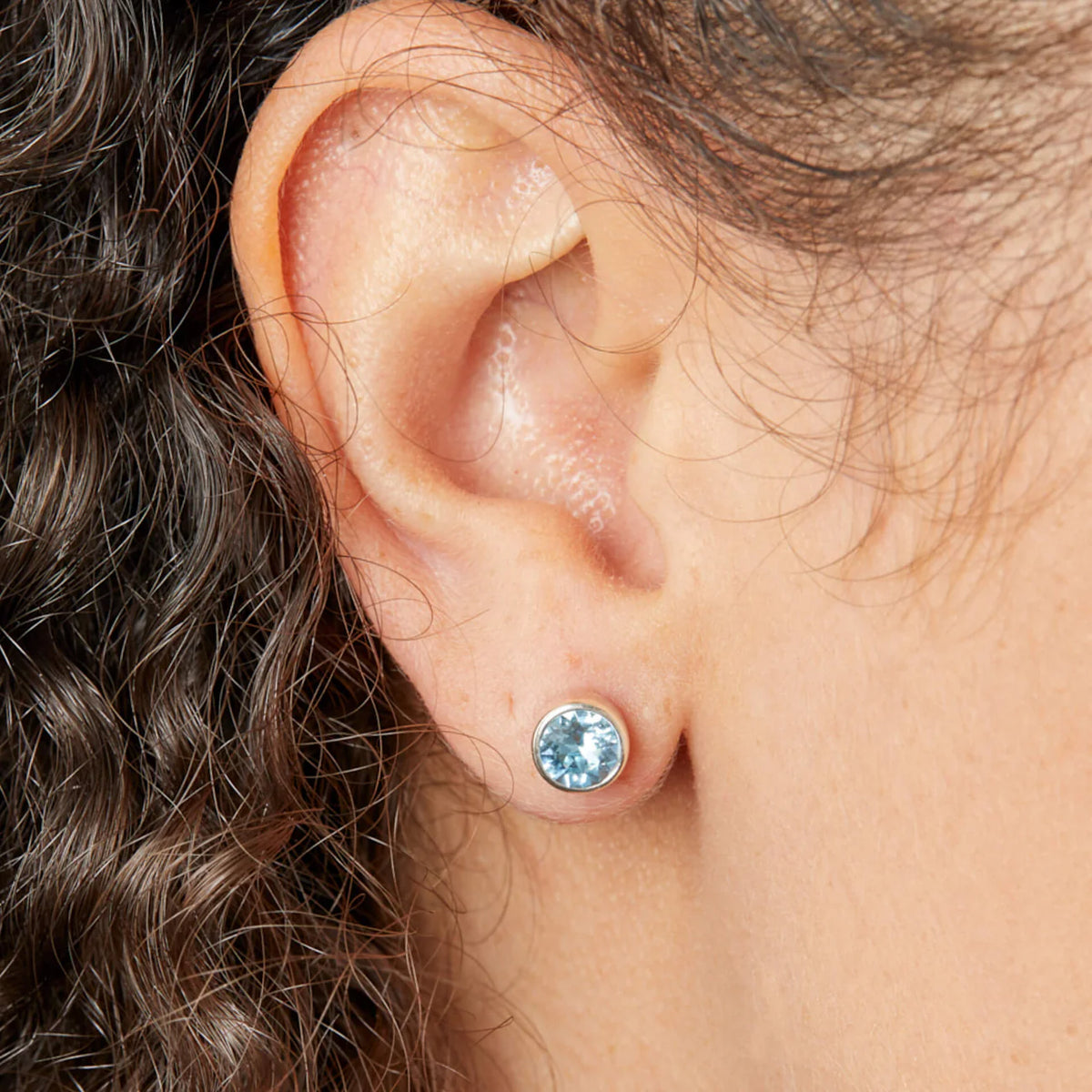 Crystal Birthstone Stud Earrings